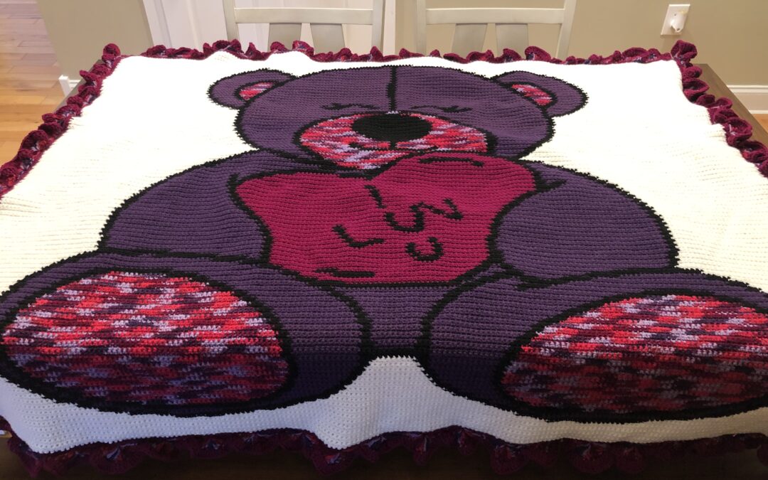 A Surprise Made With Love: The Purple Bear Graphghan